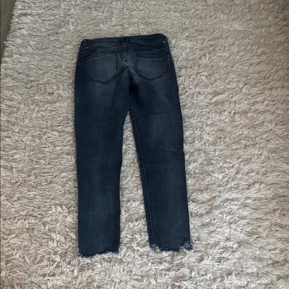 Democracy Blue Skinny Jeans with Distressed Hem - Picture 7 of 7